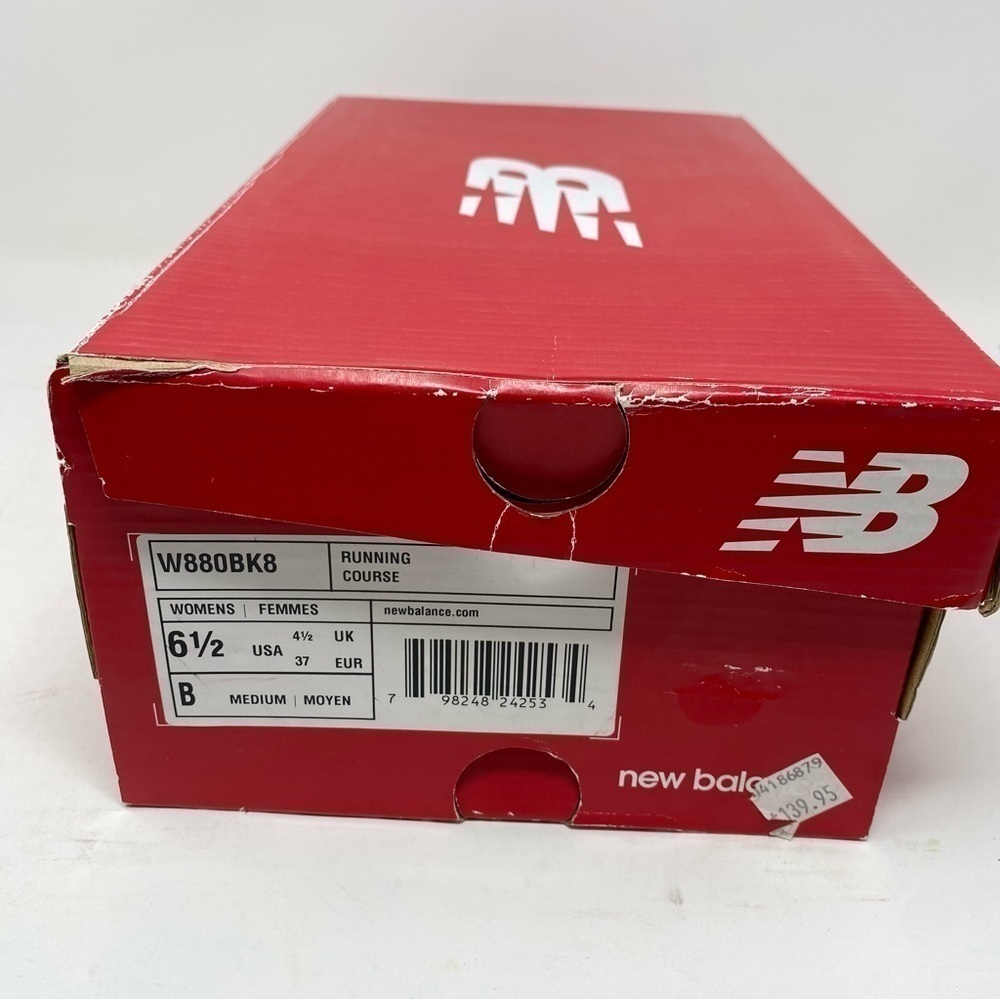 New Balance Womens W880BK8 Black/Silver/White - Picture 7 of 7